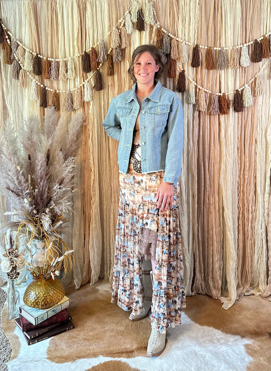 Wild Horse High Low Skirt