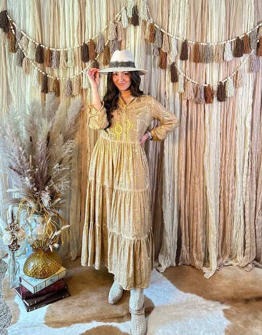 Vintage Gold Dress